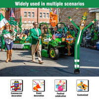 6FT Elf Dog Inflatable Tube Man with Blower (5.5'' Diameter) and Built - in LED - goodeny