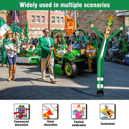 6FT Elf Dog Inflatable Tube Man with Blower (5.5'' Diameter) and Built - in LED - goodeny