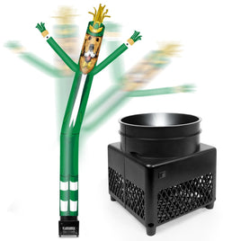 6FT Elf Dog Inflatable Tube Man with Blower (5.5'' Diameter) and Built - in LED - goodeny