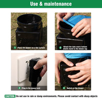 6FT Elf Dog Inflatable Tube Man with Blower (5.5'' Diameter) and Built - in LED - goodeny