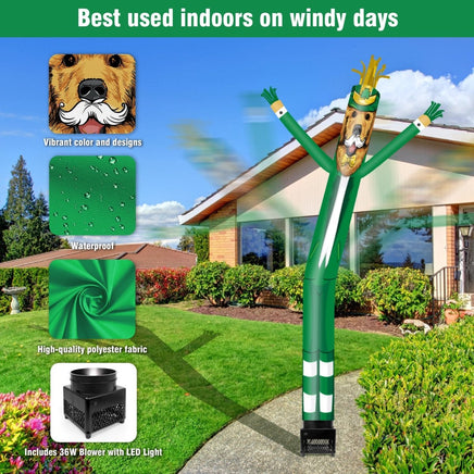6FT Elf Dog Inflatable Tube Man with Blower (5.5'' Diameter) and Built - in LED - goodeny