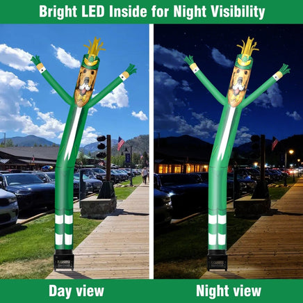 6FT Elf Dog Inflatable Tube Man with Blower (5.5'' Diameter) and Built - in LED - goodeny
