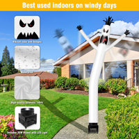 6FT Halloween Ghost Inflatable Tube Man with Blower (5.5'' Diameter) and Built - in LED - goodeny