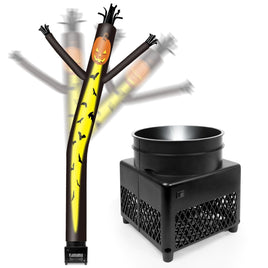6FT Halloween Pumpkin Inflatable Tube Man with Blower (5.5'' Diameter) and Built - in LED - goodeny