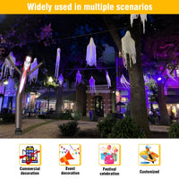 6FT Halloween Vampire Inflatable Tube Man with Blower (5.5'' Diameter) and Built - in LED - goodeny