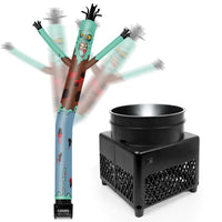 6FT Halloween Zombie Inflatable Tube Man with Blower (5.5'' Diameter) and Built - in LED - goodeny