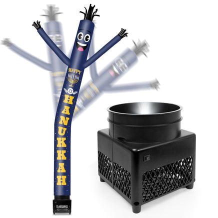 6FT Hanukkah Inflatable Tube Man with Blower (5.5'' Diameter) and Built - in LED - goodeny