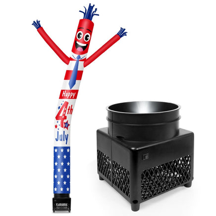 6FT Independence Day Inflatable Tube Man with Blower (5.5'' Diameter) and Built - in LED - goodeny