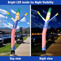 6FT Independence Day Statue of Liberty Inflatable Tube Man with Blower (5.5'' Diameter) and Built - in LED - goodeny