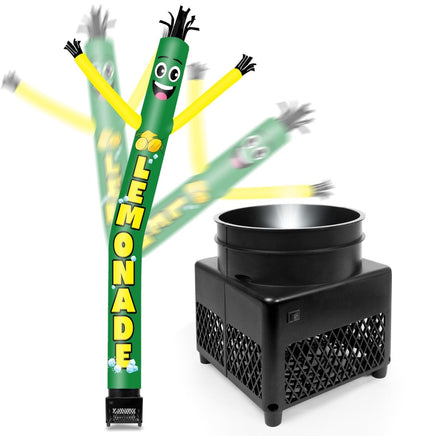 6FT Lemonade Inflatable Tube Man with Blower (5.5'' Diameter) and Built - in LED - goodeny