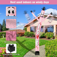 6FT Love Inflatable Tube Man with Blower (5.5'' Diameter) and Built - in LED - goodeny