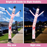 6FT Love Inflatable Tube Man with Blower (5.5'' Diameter) and Built - in LED - goodeny
