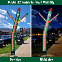 6FT Mexican Food Inflatable Tube Man with Blower (5.5'' Diameter) and Built - in LED - goodeny