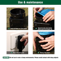 6FT Mexican Food Inflatable Tube Man with Blower (5.5'' Diameter) and Built - in LED - goodeny