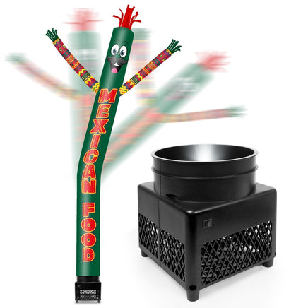 6FT Mexican Food Inflatable Tube Man with Blower (5.5'' Diameter) and Built - in LED - goodeny