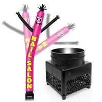 6FT Nail Salon Inflatable Tube Man with Blower (5.5'' Diameter) and Built - in LED - goodeny