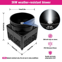 6FT Nail Salon Inflatable Tube Man with Blower (5.5'' Diameter) and Built - in LED - goodeny