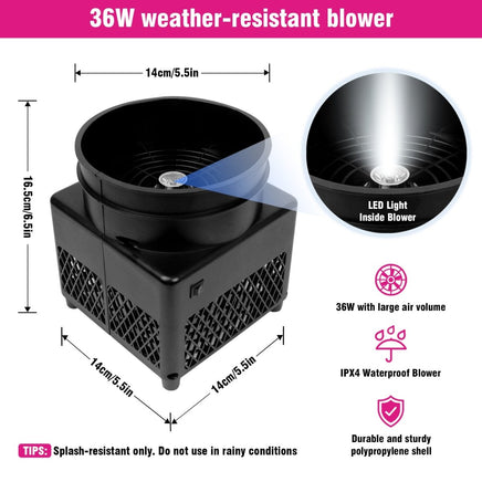 6FT Nail Salon Inflatable Tube Man with Blower (5.5'' Diameter) and Built - in LED - goodeny