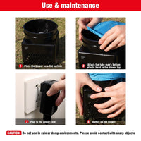 6FT Now Open Inflatable Tube Man with Blower (5.5'' Diameter) and Built - in LED - goodeny