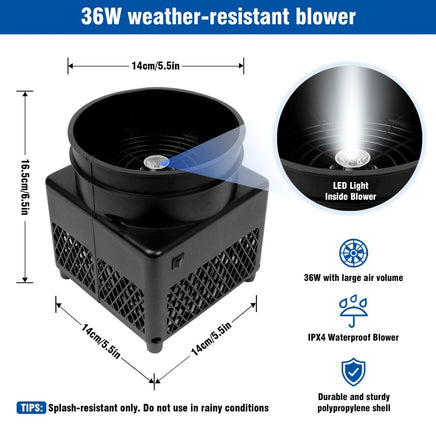 6FT Nutcracker Blue Inflatable Tube Man with Blower (5.5'' Diameter) and Built - in LED - goodeny