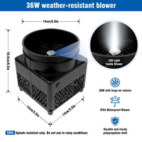 6FT Open House Blue Inflatable Tube Man with Blower (5.5'' Diameter) and Built - in LED - goodeny