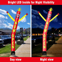 6FT Open House Inflatable Tube Man with Blower (5.5'' Diameter) and Built - in LED - goodeny