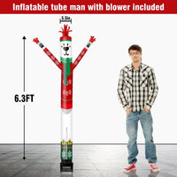 6FT Polar Bear Inflatable Tube Man with Blower (5.5'' Diameter) and Built - in LED - goodeny
