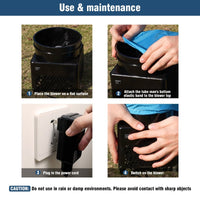 6FT Police Inflatable Tube Man with Blower (5.5'' Diameter) and Built - in LED - goodeny