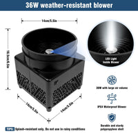 6FT Police Inflatable Tube Man with Blower (5.5'' Diameter) and Built - in LED - goodeny