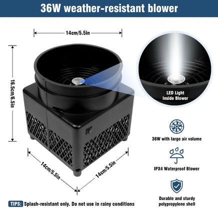 6FT Police Inflatable Tube Man with Blower (5.5'' Diameter) and Built - in LED - goodeny