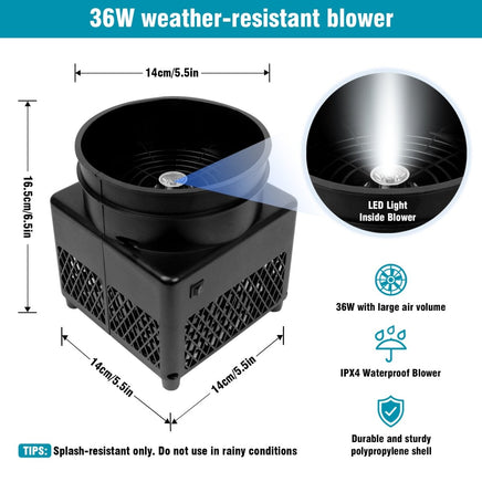 6FT Pumpkin Scarecrow Inflatable Tube Man with Blower (5.5'' Diameter) and Built - in LED - goodeny