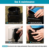 6FT Pumpkin Scarecrow Inflatable Tube Man with Blower (5.5'' Diameter) and Built - in LED - goodeny