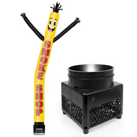 6FT Smoke Shop Inflatable Tube Man with Blower (5.5'' Diameter) and Built - in LED - goodeny