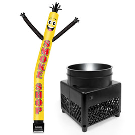 6FT Smoke Shop Inflatable Tube Man with Blower (5.5'' Diameter) and Built - in LED - goodeny