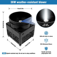 6FT Snow Cones Inflatable Tube Man with Blower (5.5'' Diameter) and Built - in LED - goodeny