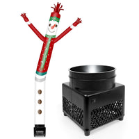 6FT Snowman Inflatable Tube Man with Blower (5.5'' Diameter) and Built - in LED - goodeny