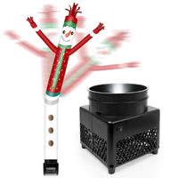 6FT Snowman Inflatable Tube Man with Blower (5.5'' Diameter) and Built - in LED - goodeny