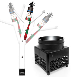 6FT Snowman Inflatable Tube Man with Blower (5.5'' Diameter) and Built - in LED - goodeny