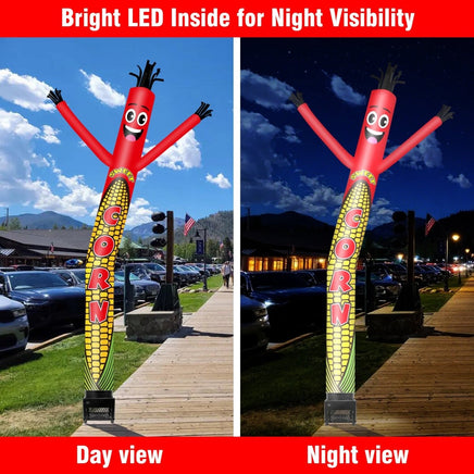 6FT Sweet Corn Inflatable Tube Man with Blower (5.5'' Diameter) and Built - in LED - goodeny
