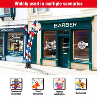 6FT Tall Barber Shop Waving Inflatable Tube Man(Blower Not Included) - goodeny