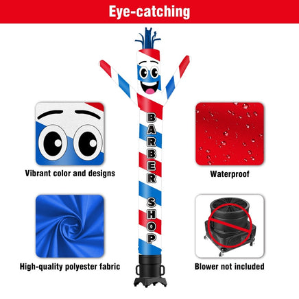 6FT Tall Barber Shop Waving Inflatable Tube Man(Blower Not Included) - goodeny