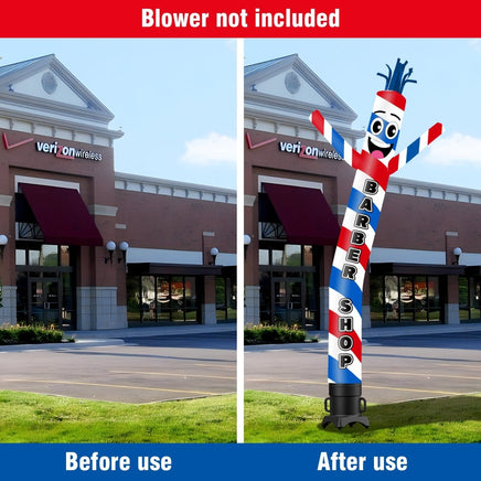 6FT Tall Barber Shop Waving Inflatable Tube Man(Blower Not Included) - goodeny