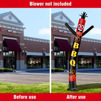 6FT Tall BBQ Waving Inflatable Tube Man(Blower Not Included) - goodeny