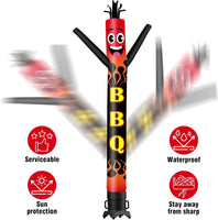 6FT Tall BBQ Waving Inflatable Tube Man(Blower Not Included) - goodeny