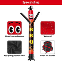 6FT Tall BBQ Waving Inflatable Tube Man(Blower Not Included) - goodeny