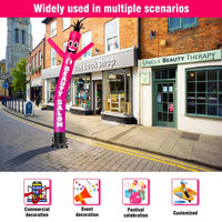 6FT Tall Beauty Salon Waving Inflatable Tube Man(Blower Not Included) - goodeny