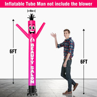 6FT Tall Beauty Salon Waving Inflatable Tube Man(Blower Not Included) - goodeny