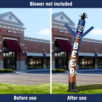 6FT Tall Beer Waving Inflatable Tube Man(Blower Not Included) - goodeny