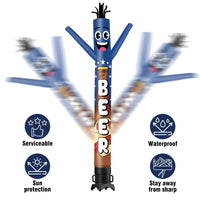 6FT Tall Beer Waving Inflatable Tube Man(Blower Not Included) - goodeny