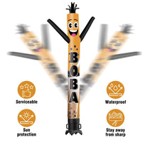 6FT Tall Boba Waving Inflatable Tube Man(Blower Not Included) - goodeny